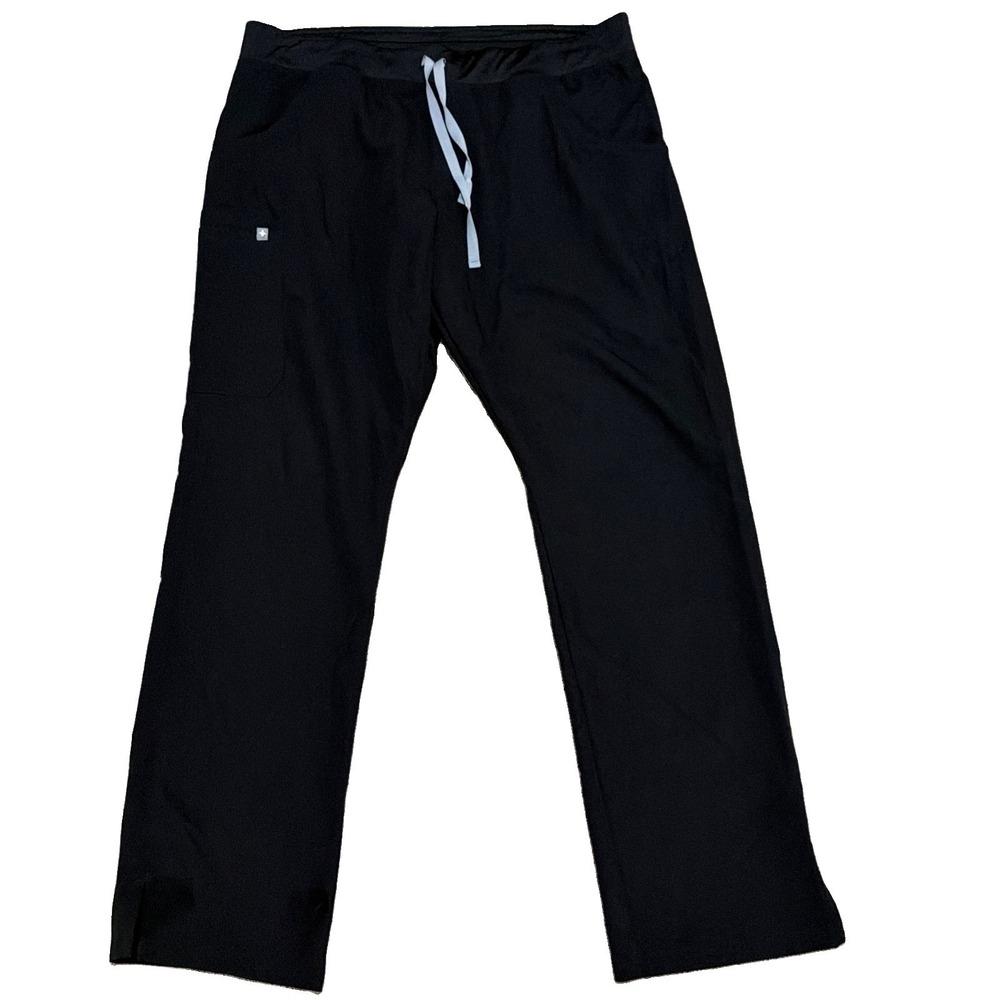 FIGS Kade Cargo Straight Leg Scrub Pants Women's XLT 38x32 Black